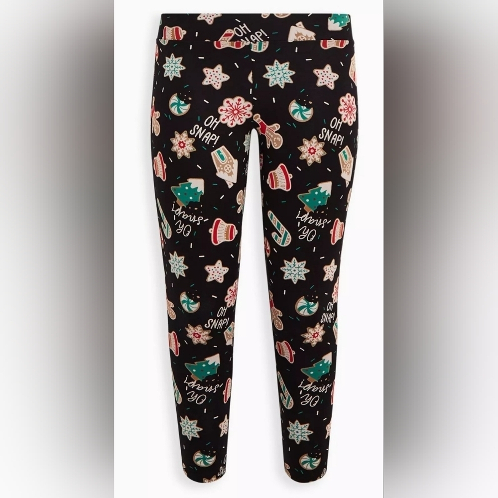 Torrid Size 1 Holiday Cookie Print Leggings